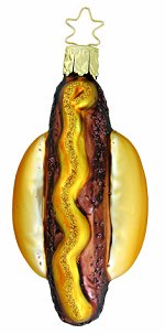 Bavarian Brat - Bratwurst<br>Inge-glas Ornament